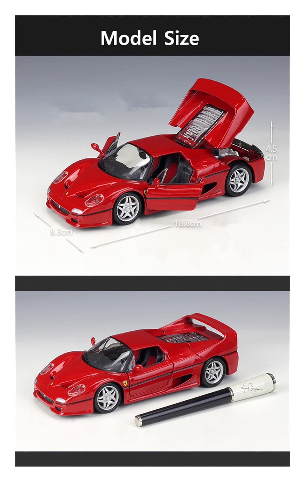 Amazon.co.jp: ミニカー スケールモデルカー 1:24 フェラーリ F50 合金